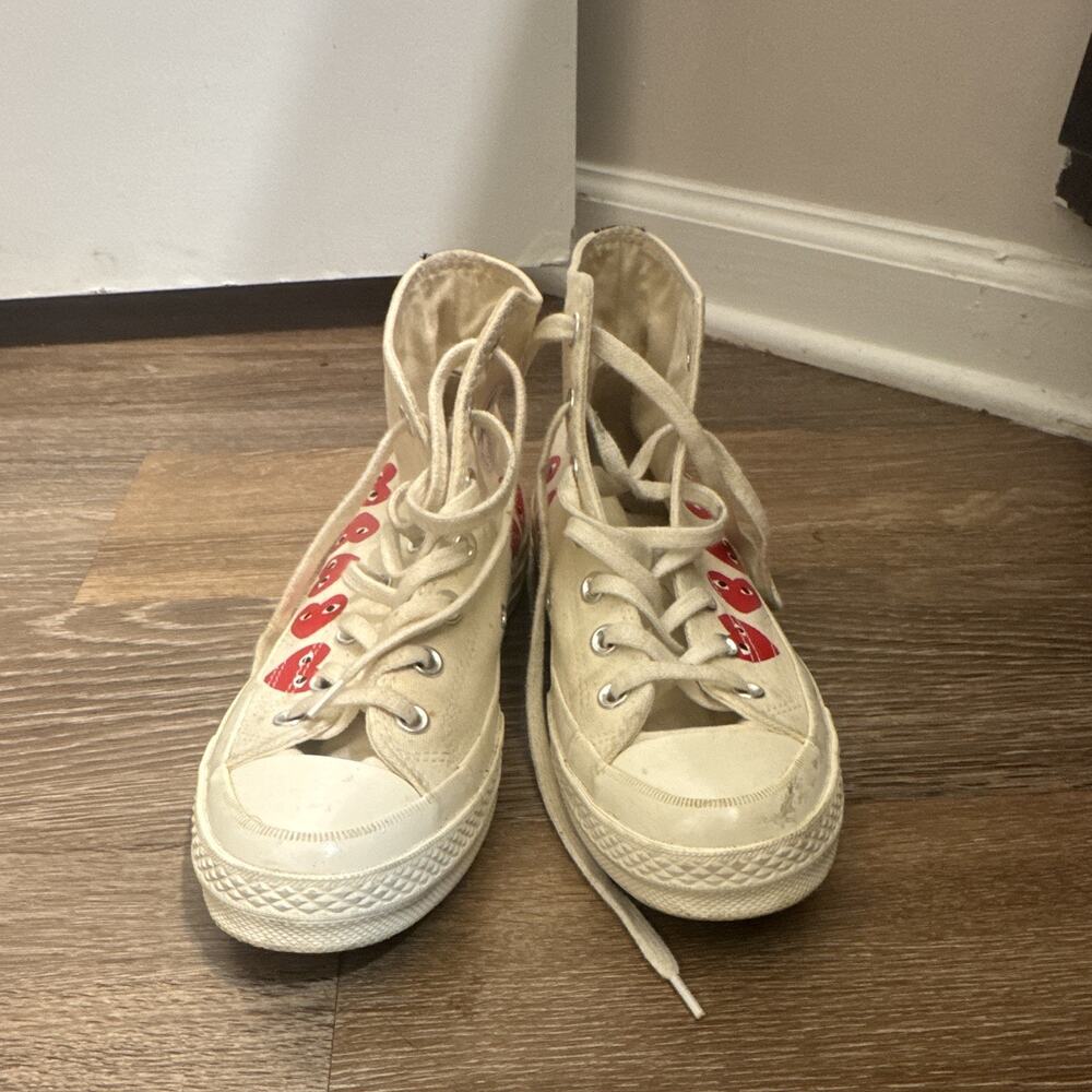 Comme des Garçons PLAY x Converse Chuck 70 High Top "Multi Heart" Size 6
